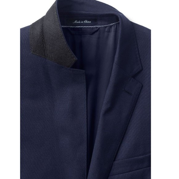 Lands' End Tailored Fit Comfort First Year'rounder Suit Jacket -- Tailored 38R - Picture 6 of 8